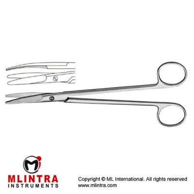 Cooley Vascular Scissor Curved Stainless Steel, 19 cm - 7 1/2" Cooley Vascular Scissor Curved Stainless Steel, 19 cm - 7 1/2"